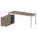 Рабочая станция с опорной тумбой левая Metal System Style БП.РС-СТС-2.5 Л 1900x1520x750 (Дуб Наварра/Серый металл) Рабочая станция с опорной тумбой левая Metal System Style БП.РС-СТС-2.5 Л 1900x1520x750 (Дуб Наварра/Серый металл)