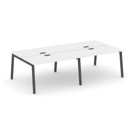 Рабочая станция 2-х сторонняя SN-5A.DRS-054 (3160х1632х750) (Белый/Металл Антрацит)