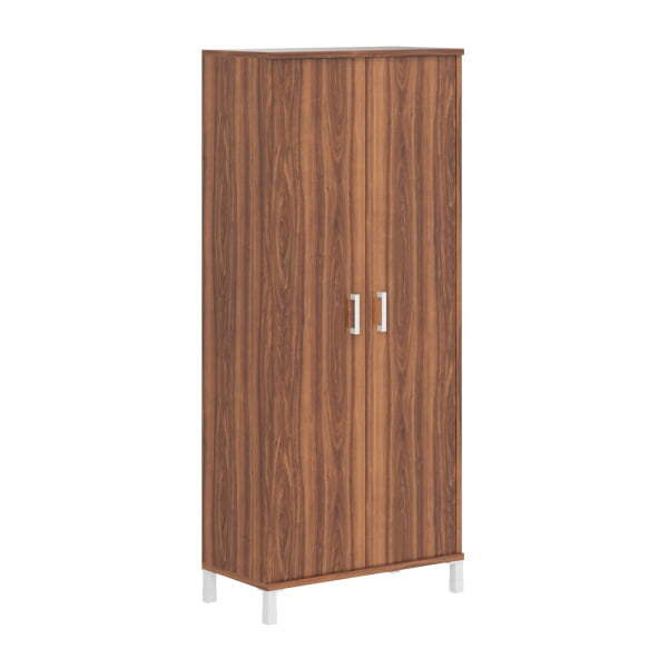 Гардероб широкий, двери без замка, вешалка, полки Born B-701.1 900x450x2054 (Орех Даллас)