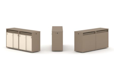 Тумба двойная + топ ES.NB.2T-3 (1500х410х750) (Латте/Сатин)