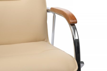 Стул Самба с деревянными подлокотниками SMB-02H Бежевый (Бежевый)