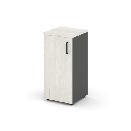 Шкаф низкий узкий SN.STU.E-301(L) (400х400х833) (Антрацит/Дуб Наварра)