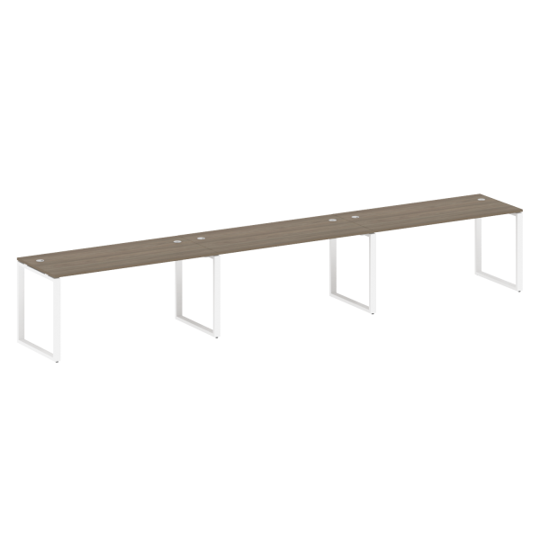 Рабочая станция Metal System Style БО.СМ-3.4 4800x720x750 (Вяз/Белый металл) Рабочая станция Metal System Style БО.СМ-3.4 4800x720x750 (Вяз/Белый металл)