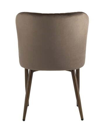 Стул Ститч Хани велюр коричневый ножки дерево (Стул Ститч Хани коричневый)