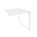 Стол-приставка на О-образном м/к к опорным элементам Onix O.MO-SPR-0.8 780x800x750 (Тиквуд Светлый/Белый Металл)