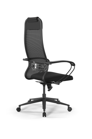 Кресло для руководителя Метта Sit 10 B1-111K - X2+UMF(X1) /Ub00/Wh00/K1bL(M09.B11.G19.W02) (Черный)