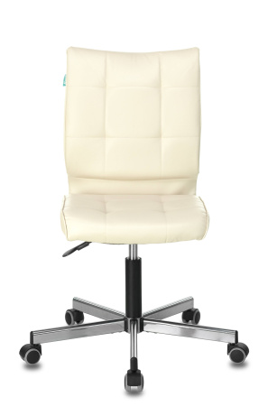 Кресло Бюрократ CH-330M/BEIGE без подлокотников бежевый искусственная кожа крестовина металл (Компьютерное кресло CH-330M бежевый)