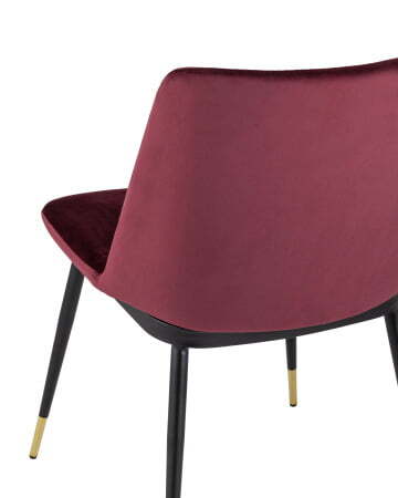 Стул Мелисса велюр бордовый (Стул Мелисса бордовый)