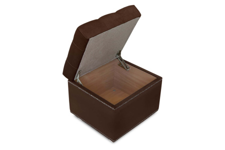 Пуф Marcele 400 (420x420x450) Коричневый (Коричневый) Пуф Marcele 400 (420x420x450) Коричневый (Коричневый)