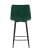 Стул полубарный Джанго велюр зелёный высота сиденья 60 см (Стул полубарный Джанго зеленый)