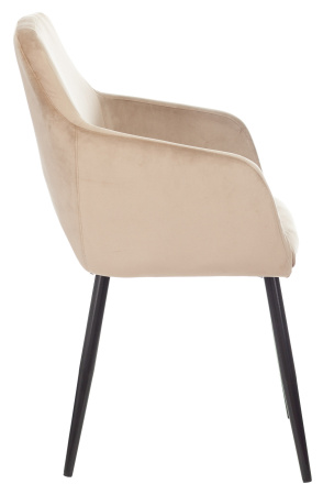 Кресло CH-380F латте Italia 5 на ножках металл черный (Бежевый) Кресло CH-380F латте Italia 5 на ножках металл черный (Бежевый)