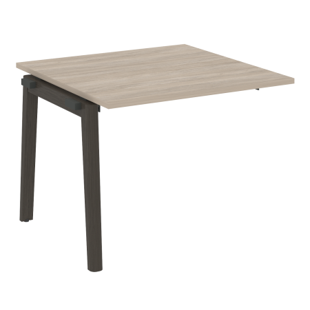 Проходной наборный элемент переговорного стола на деревянных опорах Onix Wood OW.NPRG-1 980x980x750 (Дуб Аттик/Дуб Темный)