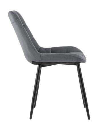 Стул Флекс велюр тёмно-серый (Стул Флекс темно-серый) Стул Флекс велюр тёмно-серый (Стул Флекс темно-серый)