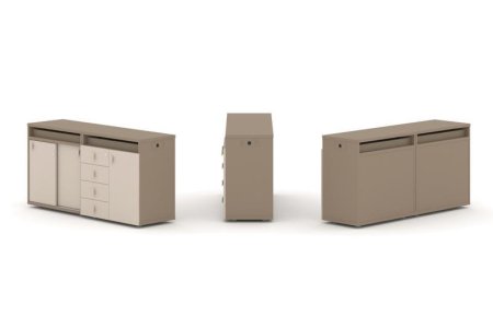 Тумба двойная + топ ES.NB.2T-6 (1500х410х750) (Латте/Капучино)