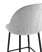 Стул полубарный Логан велюр светло-серый (Стул полубарный Логан светло-серый)