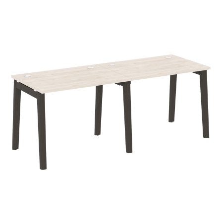 Рабочая станция на деревянных опорах Onix Wood OW.RS-2.1.7 1960x720x750 (Денвер Светлый/Дуб Темный)