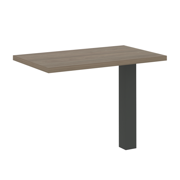 Брифинг-приставка с опорой LT.BR-3 (Вяз Благородный/Антрацит металл)