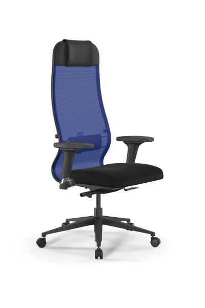 Кресло для руководителя Метта SynchroSit 10 B1-111D - X2+UMF(X1) /Ub00/Wh00/D02P(M24.B11.G19.W02) (Синий | Черный) Кресло для руководителя Метта SynchroSit 10 B1-111D - X2+UMF(X1) /Ub00/Wh00/D02P(M24.B11.G19.W02) (Синий | Черный)