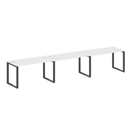 Рабочая станция Metal System Style БО.СМ-3.3 4200x720x750 (Белый/Антрацит металл)