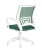 Кресло офисное TopChairs ST-BASIC-W зеленый крестовина пластик белый (Компьютерное кресло ST-BASIC-W зеленый)
