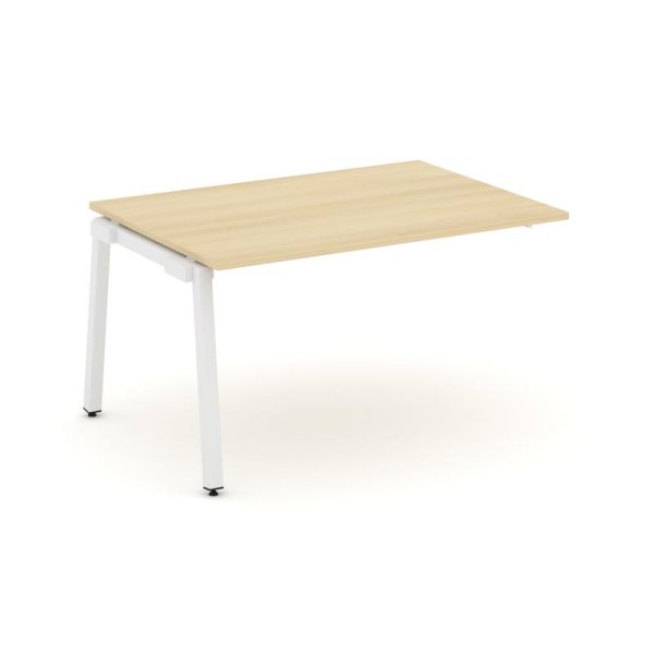 Проходной наборный элемент переговорного стола SN-5A.NSPRG-004.3 (1580х980х750) (Акация Лорка/Металл Белый)
