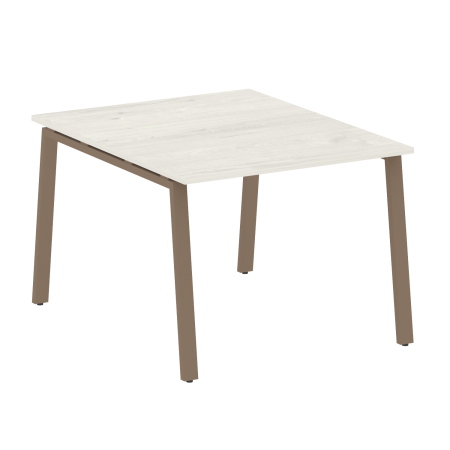 Стол для переговоров (1 столешница) на А-образном м/к Metal System Style БА.ПРГ-1.1 1000x1235x750 (Дуб наварра/Мокко металл)