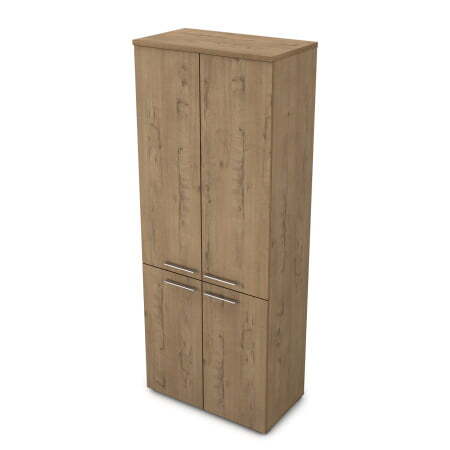 Шкаф высокий Gloss line 9НШ.005.5 800x450x2045 (Teakwood)