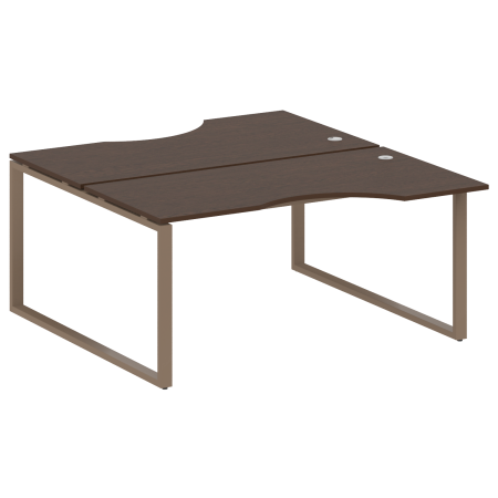 Рабочая станция криволинейная Metal System Style БО.РАС-СА-2.1 1600x1835x750 (Венге Цаво/Мокко металл)