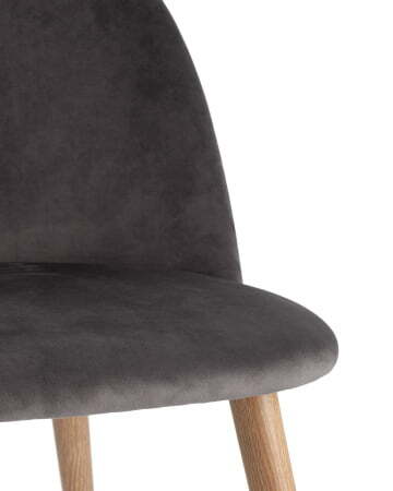 Стул Лион велюр с ромбами серый (Стул Лион NEW серый)