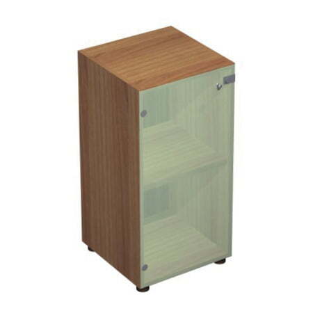 Шкаф низкий узкий со стеклом X7 IDEV43B L/IDEZ43B L 430x450x860 (Стекло)