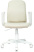 Кресло CH-W327 слоновая кость OR-10 эко.кожа крестов. пластик пластик белый (Слоновая кость)