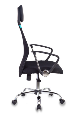 Кресло руководителя KB-6N черный TW-01 TW-11 сетка/ткань с подголов. крестов. металл хром (Черный) Кресло руководителя KB-6N черный TW-01 TW-11 сетка/ткань с подголов. крестов. металл хром (Черный)