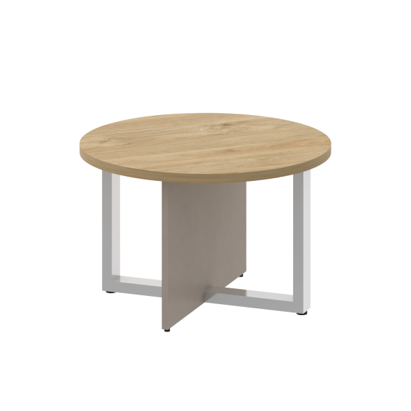 Стол журнальный, круглый Shift SK.SG-KR-70 (700x700x450) (Тиквуд Светлый-Капучино | Хром) Стол журнальный, круглый Shift SK.SG-KR-70 (700x700x450) (Тиквуд Светлый-Капучино | Хром)