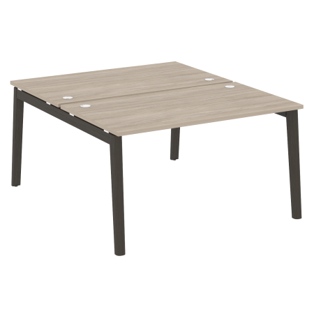 Рабочая станция на деревянных опорах Onix Wood OW.D.RS-2.3.8 1380x1635x750 (Дуб Аттик/Дуб Темный)
