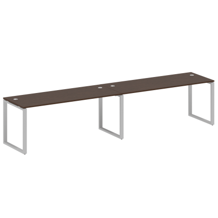 Рабочая станция Metal System Style БО.СМ-2.5 3600x720x750 (Венге Цаво/Серый металл)