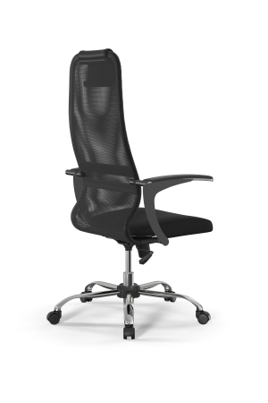 Кресло для руководителя Метта Sit 8 B1-8U - X1+UMF(X1) /Uh00/Wh00/U0mL-b(M09.B21.G20.W01) (Темно-серый | Черный)