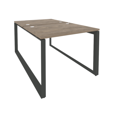 Рабочая станция на О-образном м/к Onix O.MO-D.RS-2.1.8 980x1635x750 (Тиквуд Темный/Черный металл)