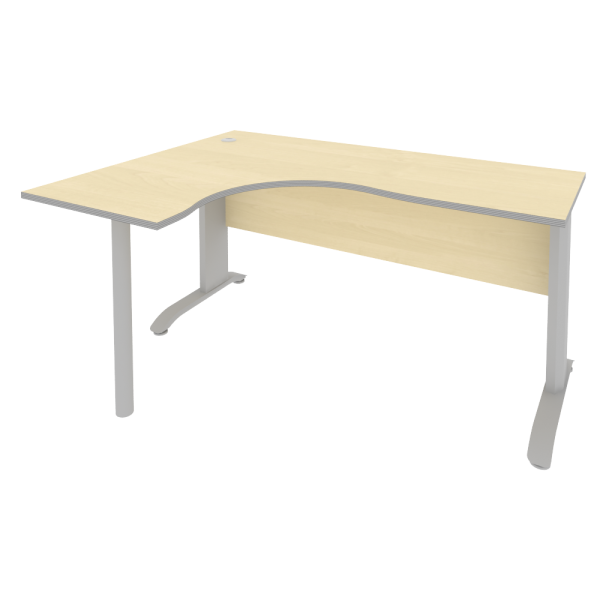 Стол криволинейный левый Riva ПЛ.СА-4 Л 1600x1200x750 (Клен-Металлик/Металлик) Стол криволинейный левый Riva ПЛ.СА-4 Л 1600x1200x750 (Клен-Металлик/Металлик)