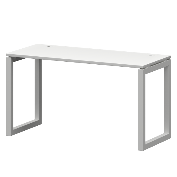 Стол на металлокаркасе Смарт СМС25-О-10К.60.Пр50 1000x600x750 (Белый/Белый)