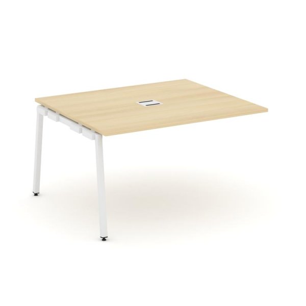 Проходной наборный элемент переговорного стола SN-4A.NSPRG-034 (1580х1180х750) (Акация Лорка/Металл Белый)