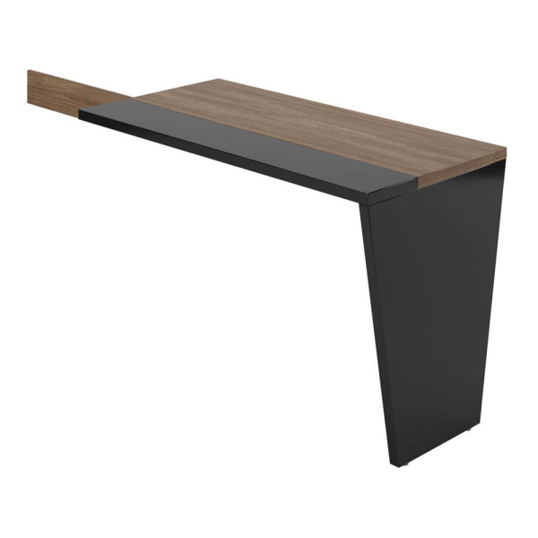 Приставной стол левый Asti AST339713 1200x600x750 (Дуб/черный) Приставной стол левый Asti AST339713 1200x600x750 (Дуб/черный)