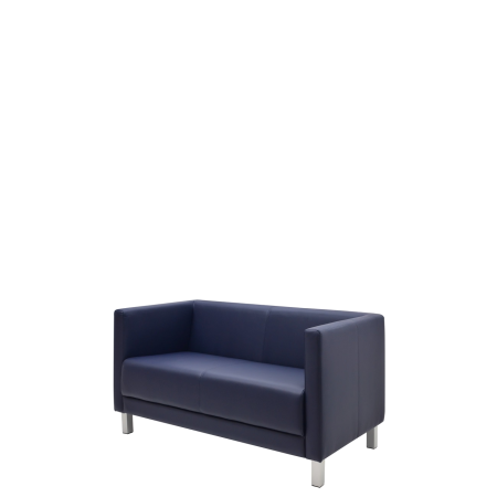 Диван офисный Атланта (М-01) 2-х местный (Синий)