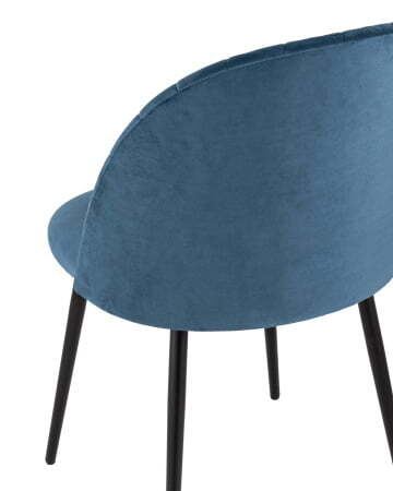 Стул Марсель велюр пыльно-синий (Стул Марсель синий)