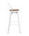 Стул барный TOLIX WOOD со спинкой белый глянцевый (Стул барный Tolix белый)