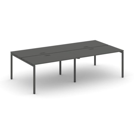 Рабочая станция 2-х сторонняя SN-4P.DRS-054 (3160х1632х750) (Антрацит/Металл Антрацит)