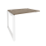 Наборный элемент рабочей станции на О-образном м/к Onix O.MO-1.NRS-1.8 980x800x750 (Тиквуд Темный/Белый Металл)
