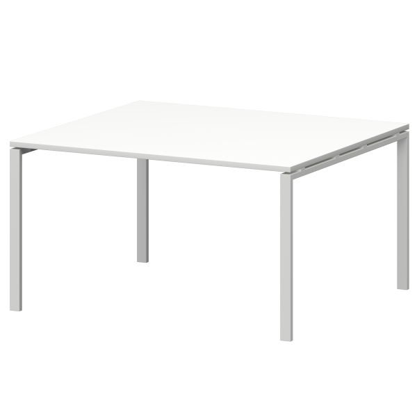 Стол переговорный на металлокаркасе Смарт СМСП-П-16.123.Пр25 1600x1236x750 (Белый/Белый)