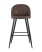 Стул барный Лион коричневая экокожа (Стул барный Лион коричневый)