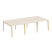 Рабочая станция на деревянных опорах Onix Wood OW.D.RS-6.1.7 2940x1475x750 (Тиквуд Светлый/Дуб Темный) Рабочая станция на деревянных опорах Onix Wood OW.D.RS-6.1.7 2940x1475x750 (Тиквуд Светлый/Дуб Темный)