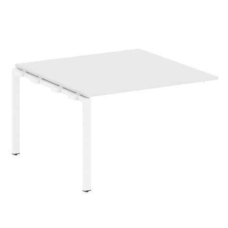 Проходной наборный элемент переговорного стола Metal System Style БП.ППРГ-2 1200x1235x750 (Белый/Белый металл)